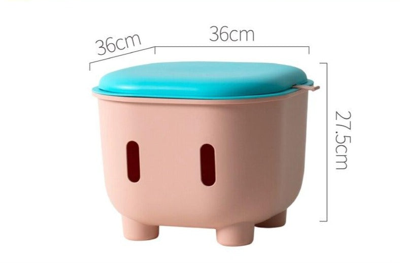 Tabouret enfant moderne avec rangement