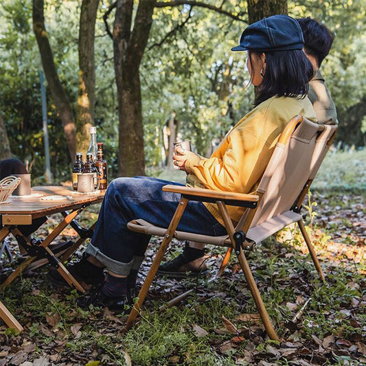 Banc pliable en toile et métal pour deux