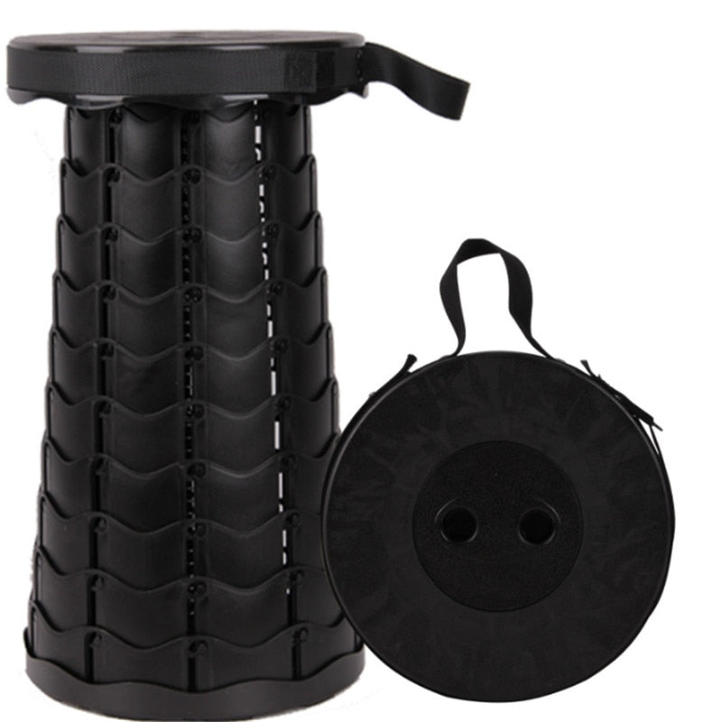 Tabouret pliable rétractable