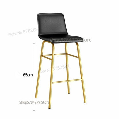 Chaise de bar en métal avec assise confort
