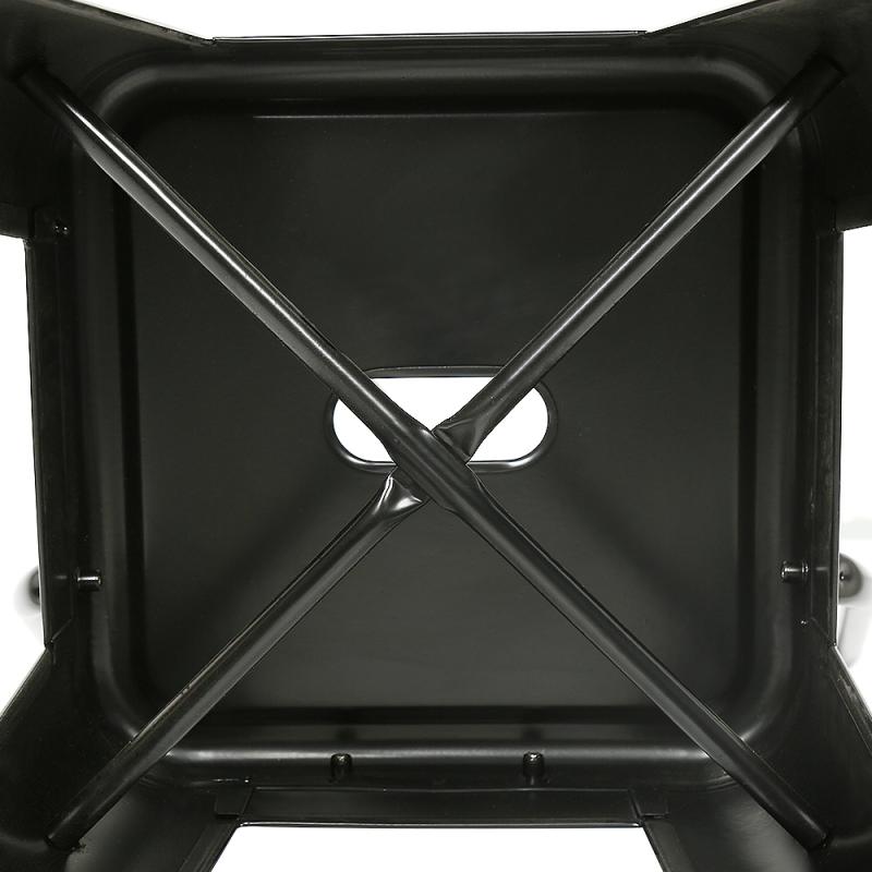 Chaise de bar industrielle en métal noir