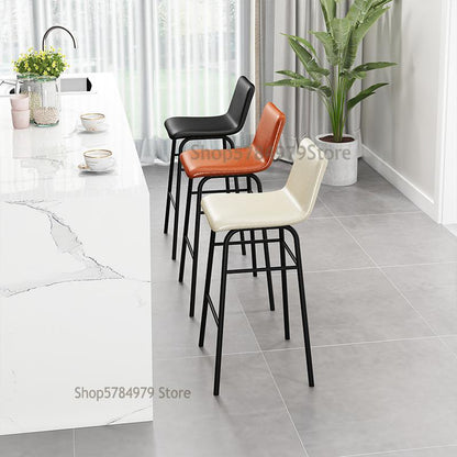 Chaise de bar en métal avec assise confort