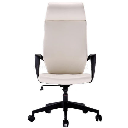 Chaise de bureau design avec dossier haut et accoudoirs