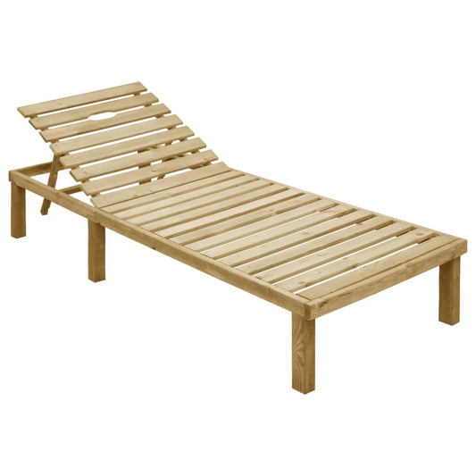 Transat pliable en bois de chêne