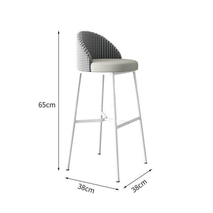 Chaise de bar de style scandinave double matière
