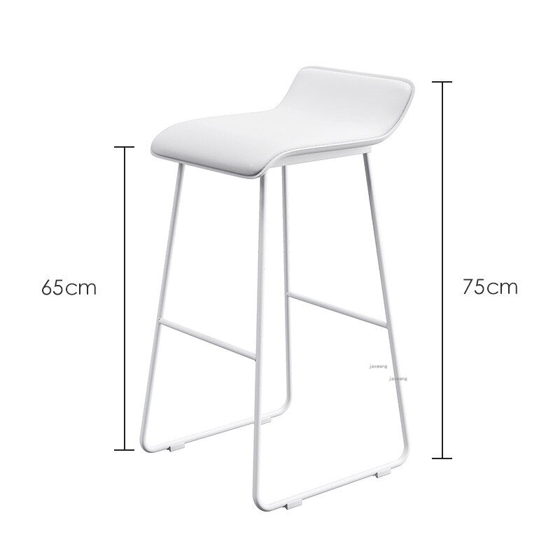 Tabouret de bar design scandinave blanc