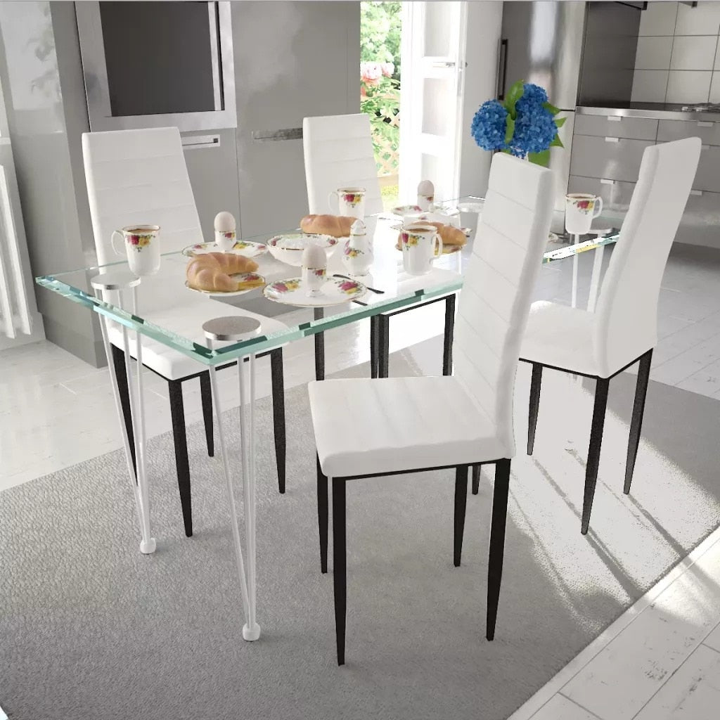 Chaise moderne de salle à manger avec dossier haut 