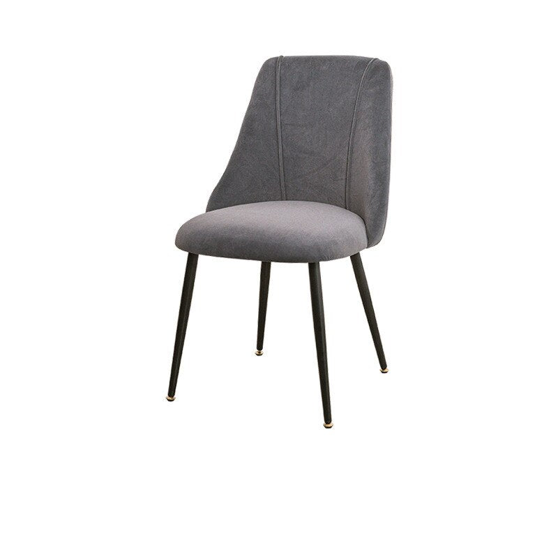 Chaise moderne de style scandinave en velours