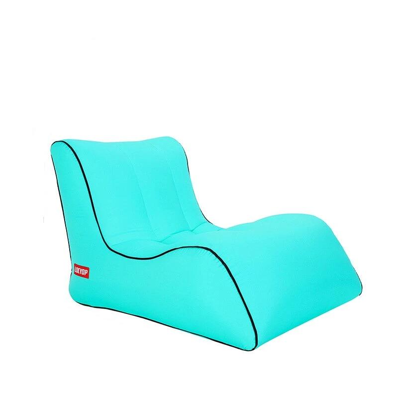 Transat gonflable ergonomique en tissu
