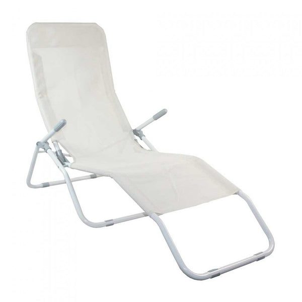 Chaise longue ajustable en textilène