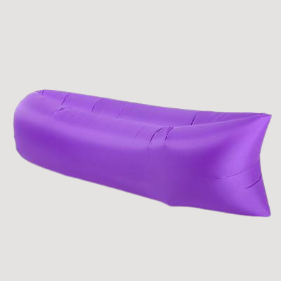 Transat gonflable pour plage en tissu violet