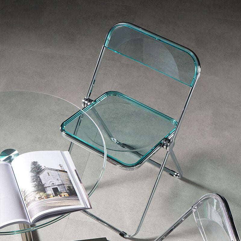 Chaise pliante portable portable en plastique moderne