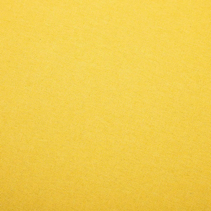 Chaise scandinave jaune en tissu et bois