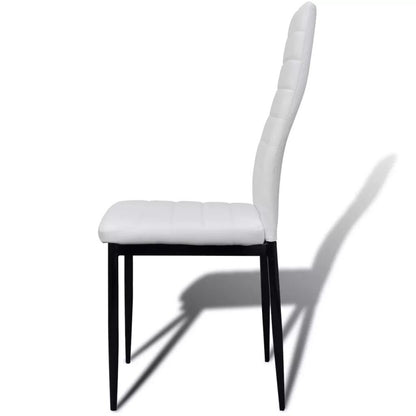Chaise moderne de salle à manger avec dossier haut 