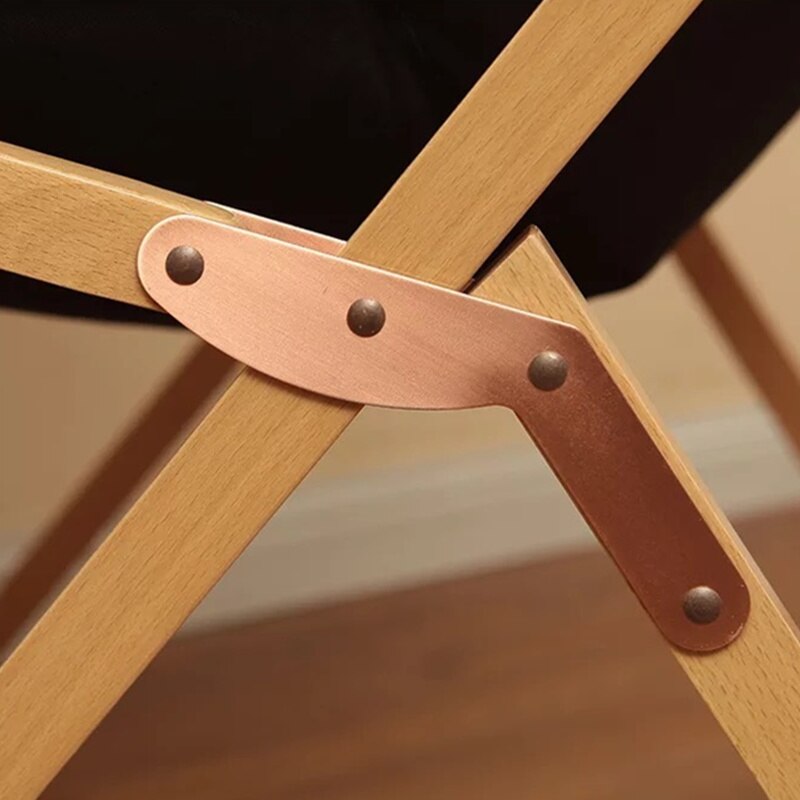 Chaise pliable déco en bois et tissu