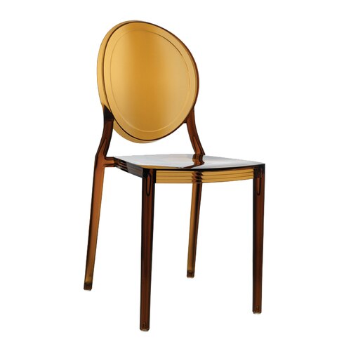 Chaise médaillon design à structure minimaliste