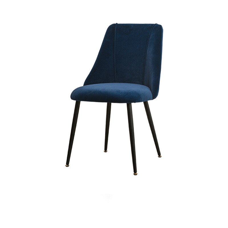 Chaise moderne de style scandinave en velours