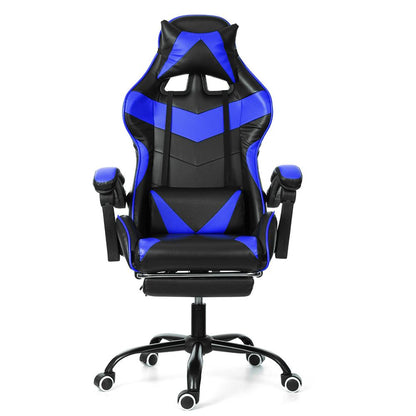 Chaise de bureau gamer sur roulettes ajustable avec accoudoirs