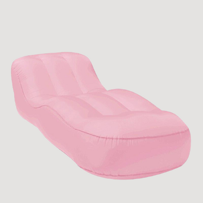 Transat gonflable ergonomique rose