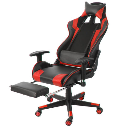 Chaise de bureau gamer sur roulettes ajustable avec accoudoirs