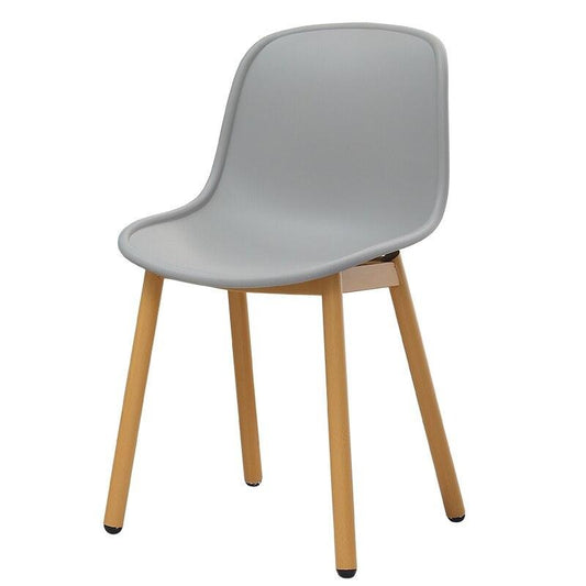 Chaise scandinave en métal et résine – Gris