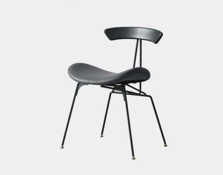 Chaise design de salle à manger avec assise ergonomique