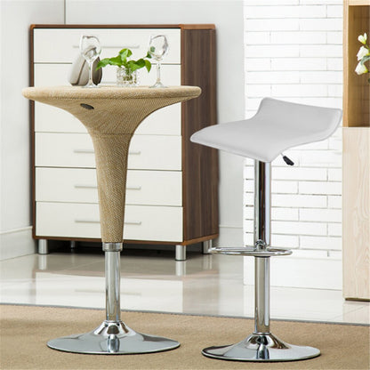 Tabouret de bar design avec assise en similicuir et mini dossier