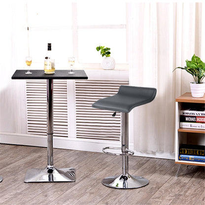Tabouret de bar design avec assise en similicuir et mini dossier