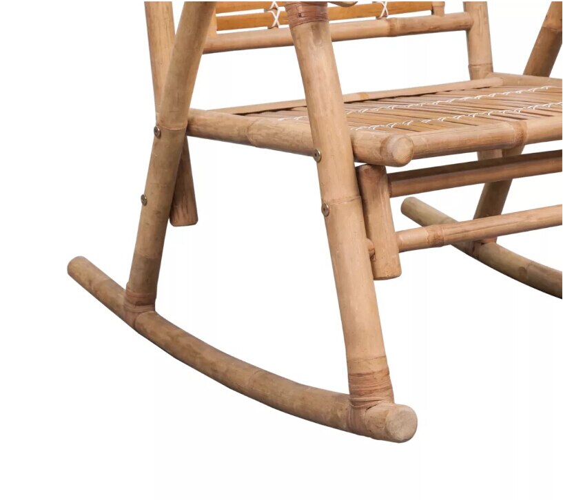 Chaise à bascule en bambou