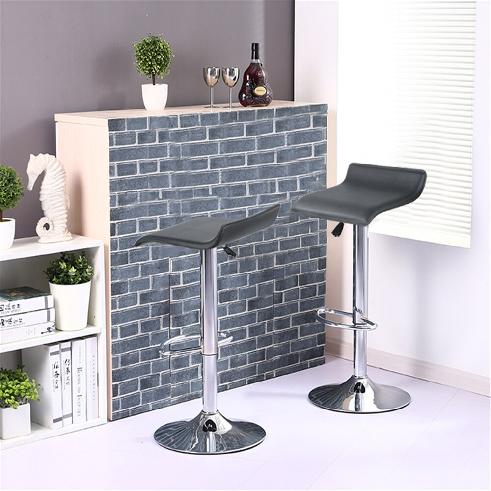 Tabouret de bar design avec assise en similicuir et mini dossie