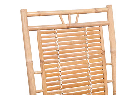Chaise à bascule en bambou