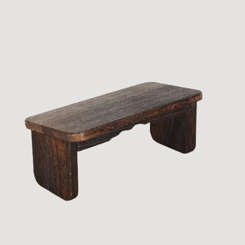 Banc scandinave bas en bois massif