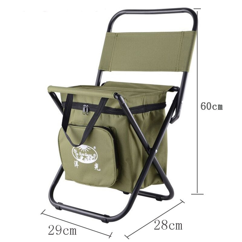 Chaise pliable d'appoint pour pêche