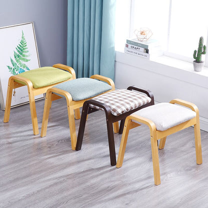 Banc scandinave individuel superposable en tissus et bois