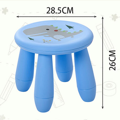 Tabouret enfant en plastique avec motif animalier