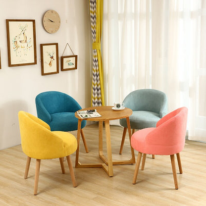 Chaise scandinave avec assise fauteuil en tissus