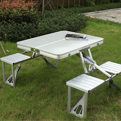 Banc pliable double  pour pic nic avec table en aluminium