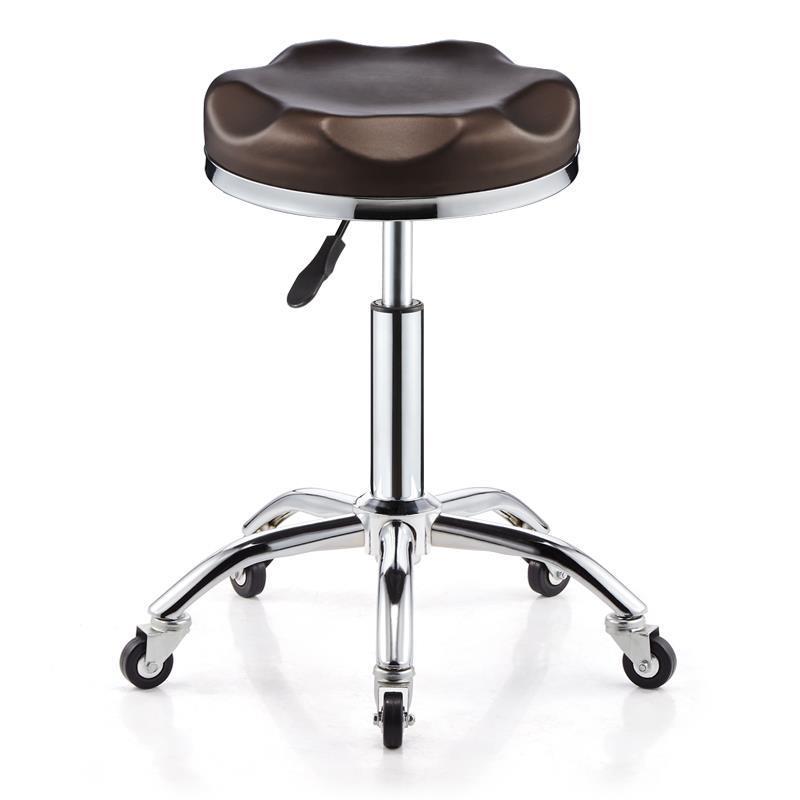 Tabouret à roulettes avec assise ergonomique hexagonle réglable