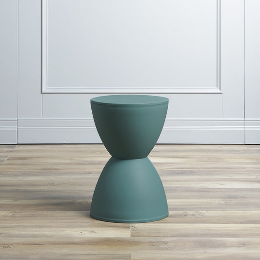 Tabouret design plastique en forme de sablier