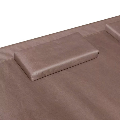 Transat double avec Parasol incorporé en fer et toile