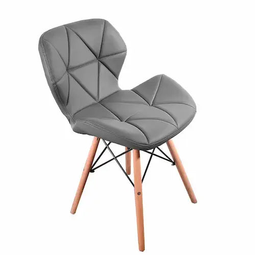 Chaise scandinave grise moderne