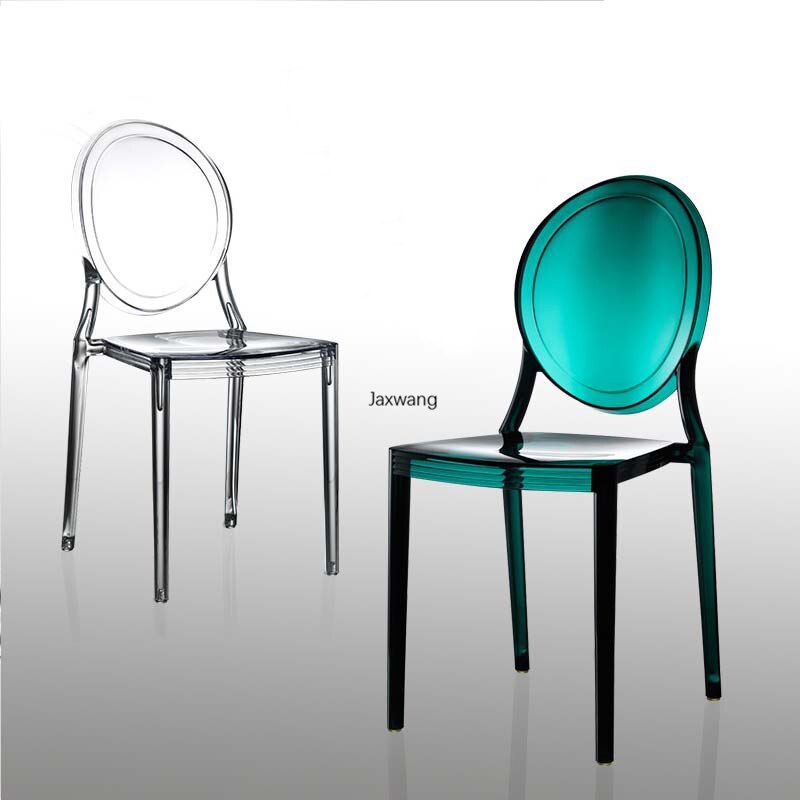 Chaise médaillon design à structure minimaliste