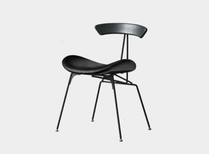 Chaise design de salle à manger avec assise ergonomique