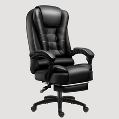 Chaise de bureau ergonomique en cuir multi renforts