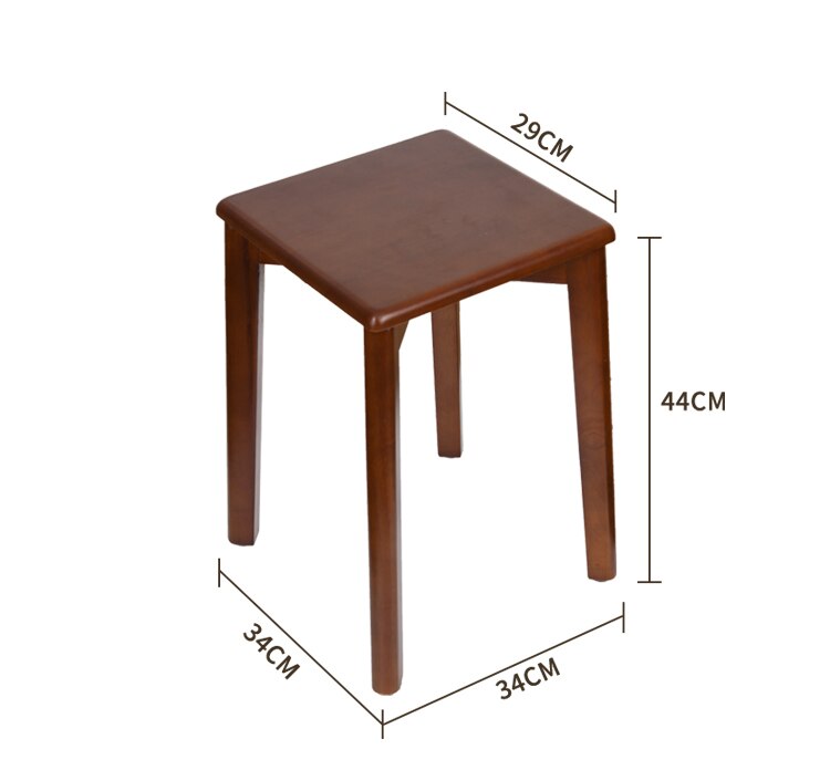 Tabouret scandinave en bois minimaliste encastrable