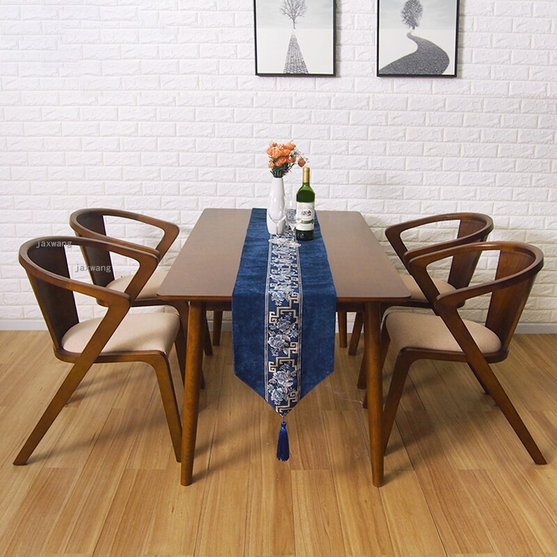 Chaise design de salle à manger en bois brossé