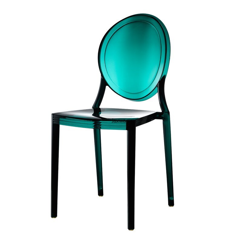 Chaise médaillon design à structure minimaliste