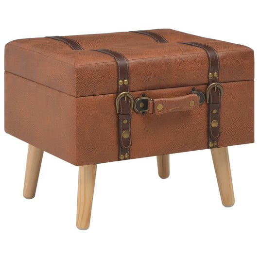 Banc scandinave original avec coffre de rangement style valise