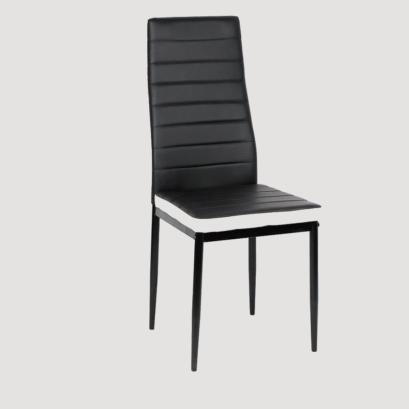 CHaise moderne salle à manger noir et blanche