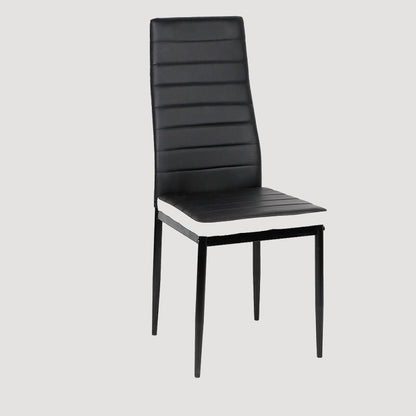 CHaise moderne salle à manger noir et blanche